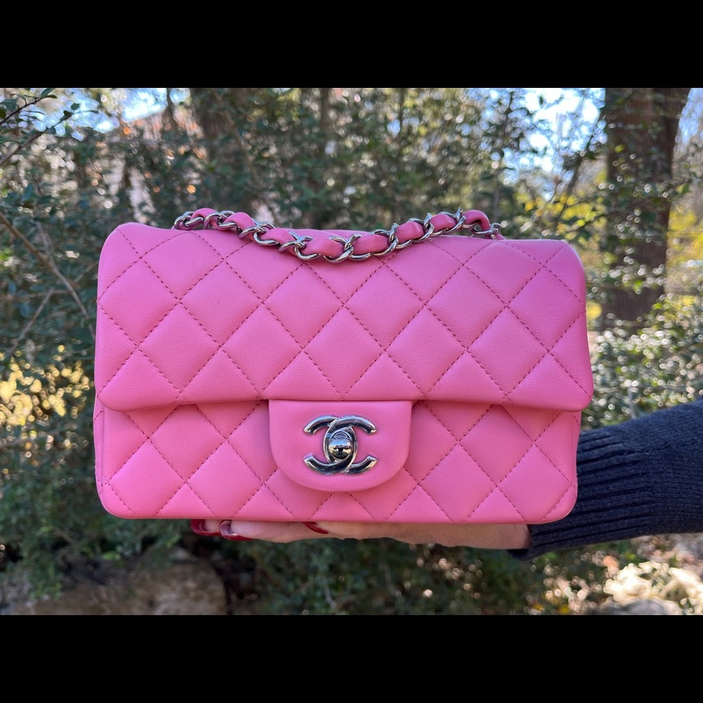❌❌SOLD❌❌Chanel 21b Pink Mini Rectangular Flapbag